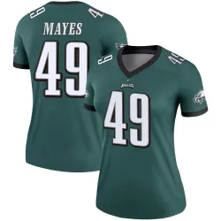 Women's BJ Mayes Philadelphia Eagles No.49 Legend Jersey - Green