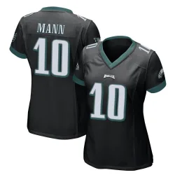 Women's Braden Mann Philadelphia Eagles No.10 Game Alternate Jersey - Black