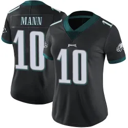Women's Braden Mann Philadelphia Eagles No.10 Limited Alternate Vapor Untouchable Jersey - Black