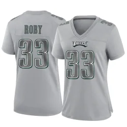 Women's Bradley Roby Philadelphia Eagles No.33 Game Atmosphere Fashion Jersey - Gray