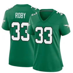 Women's Bradley Roby Philadelphia Eagles No.33 Game Kelly Alternate Jersey - Green