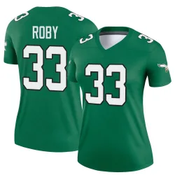 Women's Bradley Roby Philadelphia Eagles No.33 Legend Kelly Alternate Jersey - Green
