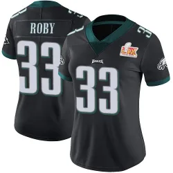 Women's Bradley Roby Philadelphia Eagles No.33 Limited Alternate Vapor Untouchable Super Bowl LIX Jersey - Black