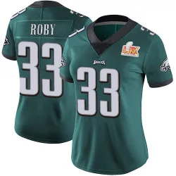 Women's Bradley Roby Philadelphia Eagles No.33 Limited Midnight Team Color Vapor Untouchable Super Bowl LIX Jersey - Green