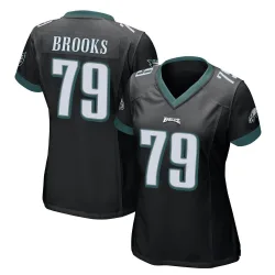 Women's Brandon Brooks Philadelphia Eagles No.79 Game Alternate Jersey - Black