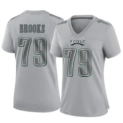 Women's Brandon Brooks Philadelphia Eagles No.79 Game Atmosphere Fashion Jersey - Gray