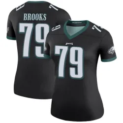 Women's Brandon Brooks Philadelphia Eagles No.79 Legend Color Rush Jersey - Black