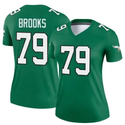 Women's Brandon Brooks Philadelphia Eagles No.79 Legend Kelly Alternate Jersey - Green