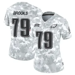 Women's Brandon Brooks Philadelphia Eagles No.79 Limited 2024 Salute to Service Jersey - Arctic Camo