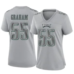 Women's Brandon Graham Philadelphia Eagles No.55 Game Atmosphere Fashion Jersey - Gray