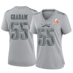 Women's Brandon Graham Philadelphia Eagles No.55 Game Atmosphere Fashion Super Bowl LIX Jersey - Gray