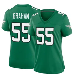 Women's Brandon Graham Philadelphia Eagles No.55 Game Kelly Alternate Jersey - Green