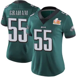 Women's Brandon Graham Philadelphia Eagles No.55 Limited Midnight Team Color Vapor Untouchable Super Bowl LIX Jersey - Green