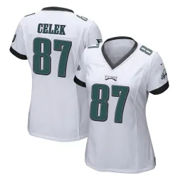 Women's Brent Celek Philadelphia Eagles No.87 Game Jersey - White