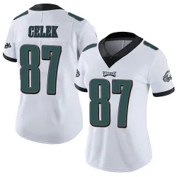 Women's Brent Celek Philadelphia Eagles No.87 Limited Vapor Untouchable Jersey - White
