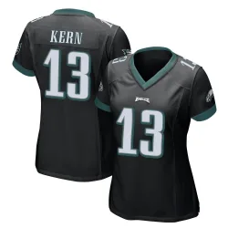 Women's Brett Kern Philadelphia Eagles No.13 Game Alternate Jersey - Black