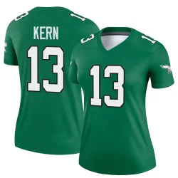 Women's Brett Kern Philadelphia Eagles No.13 Legend Kelly Alternate Jersey - Green