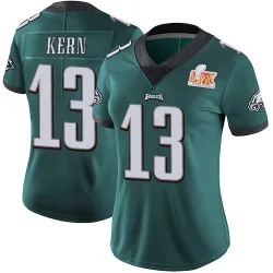 Women's Brett Kern Philadelphia Eagles No.13 Limited Midnight Team Color Vapor Untouchable Super Bowl LIX Jersey - Green