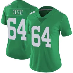 Women's Brett Toth Philadelphia Eagles No.64 Limited Vapor Untouchable Jersey - Green