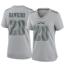 Women's Brian Dawkins Philadelphia Eagles No.20 Game Atmosphere Fashion Jersey - Gray