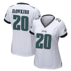 Women's Brian Dawkins Philadelphia Eagles No.20 Game Jersey - White