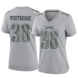 Women's Brian Westbrook Philadelphia Eagles No.36 Game Atmosphere Fashion Jersey - Gray
