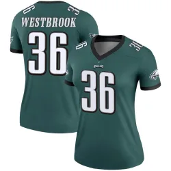 Women's Brian Westbrook Philadelphia Eagles No.36 Legend Jersey - Green