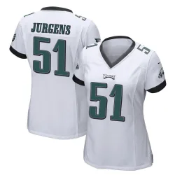 Women's Cam Jurgens Philadelphia Eagles No.51 Game Jersey - White