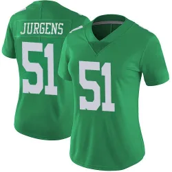 Women's Cam Jurgens Philadelphia Eagles No.51 Limited Vapor Untouchable Jersey - Green