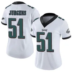 Women's Cam Jurgens Philadelphia Eagles No.51 Limited Vapor Untouchable Jersey - White