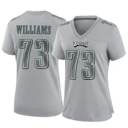 Women's Cameron Williams Philadelphia Eagles No.73 Game Atmosphere Fashion Jersey - Gray