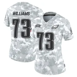 Women's Cameron Williams Philadelphia Eagles No.73 Limited 2024 Salute to Service Jersey - Arctic Camo