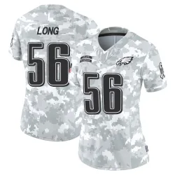 Women's Chris Long Philadelphia Eagles No.56 Limited 2024 Salute to Service Jersey - Arctic Camo