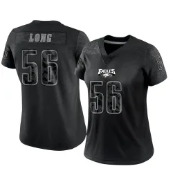 Women's Chris Long Philadelphia Eagles No.56 Limited Reflective Jersey - Black