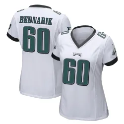 Women's Chuck Bednarik Philadelphia Eagles No.60 Game Jersey - White