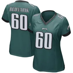 Women's Chuck Bednarik Philadelphia Eagles No.60 Game Team Color Jersey - Green