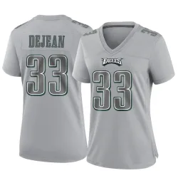 Women's Cooper DeJean Philadelphia Eagles No.33 Game Atmosphere Fashion Jersey - Gray