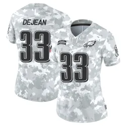 Women's Cooper DeJean Philadelphia Eagles No.33 Limited 2024 Salute to Service Jersey - Arctic Camo