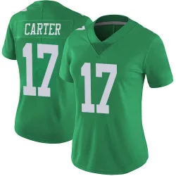 Women's Cris Carter Philadelphia Eagles No.17 Limited Vapor Untouchable Jersey - Green