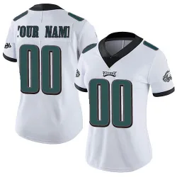 Women's Custom Philadelphia Eagles No.00 Limited Vapor Untouchable Jersey - White