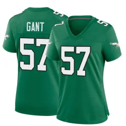 Women's Dallas Gant Philadelphia Eagles No.57 Game Kelly Alternate Jersey - Green