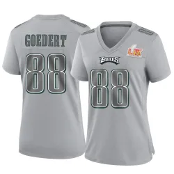 Women's Dallas Goedert Philadelphia Eagles No.88 Game Atmosphere Fashion Super Bowl LIX Jersey - Gray
