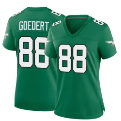 Women's Dallas Goedert Philadelphia Eagles No.88 Game Kelly Alternate Jersey - Green
