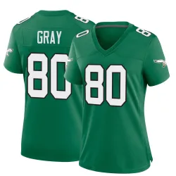 Women's Danny Gray Philadelphia Eagles No.80 Game Kelly Alternate Jersey - Green