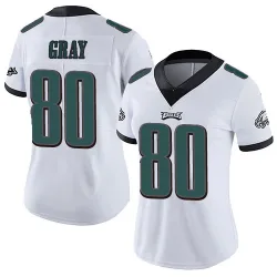 Women's Danny Gray Philadelphia Eagles No.80 Limited Vapor Untouchable Jersey - White