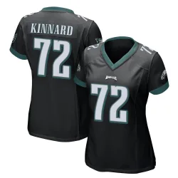 Women's Darian Kinnard Philadelphia Eagles No.72 Game Alternate Jersey - Black