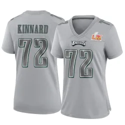 Women's Darian Kinnard Philadelphia Eagles No.72 Game Atmosphere Fashion Super Bowl LIX Jersey - Gray