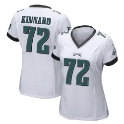 Women's Darian Kinnard Philadelphia Eagles No.72 Game Jersey - White