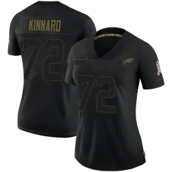 Women's Darian Kinnard Philadelphia Eagles No.72 Limited 2020 Salute To Service Jersey - Black