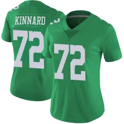Women's Darian Kinnard Philadelphia Eagles No.72 Limited Vapor Untouchable Jersey - Green
